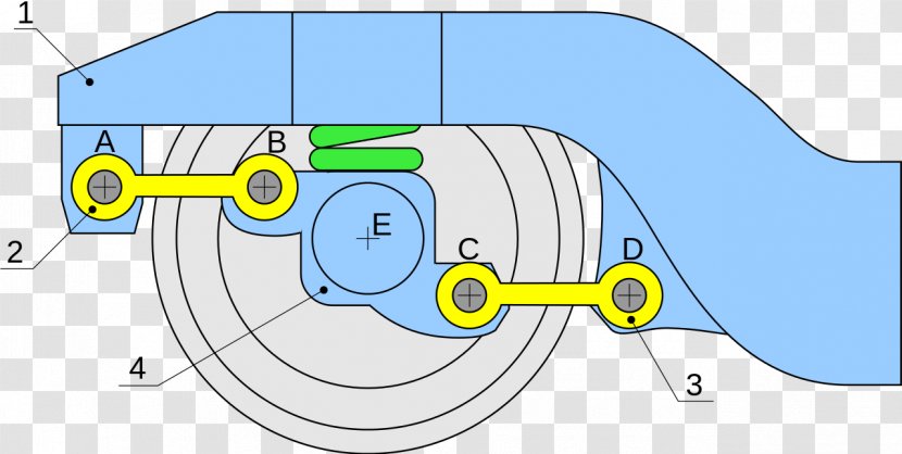 Train Four-bar Linkage Watt's Parallel Motion - Watercolor Transparent PNG