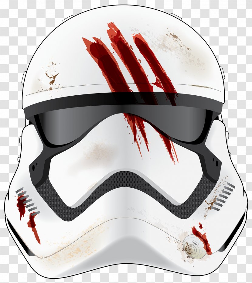 Finn Stormtrooper T-shirt Bicycle Helmets Rey - Helmet Transparent PNG