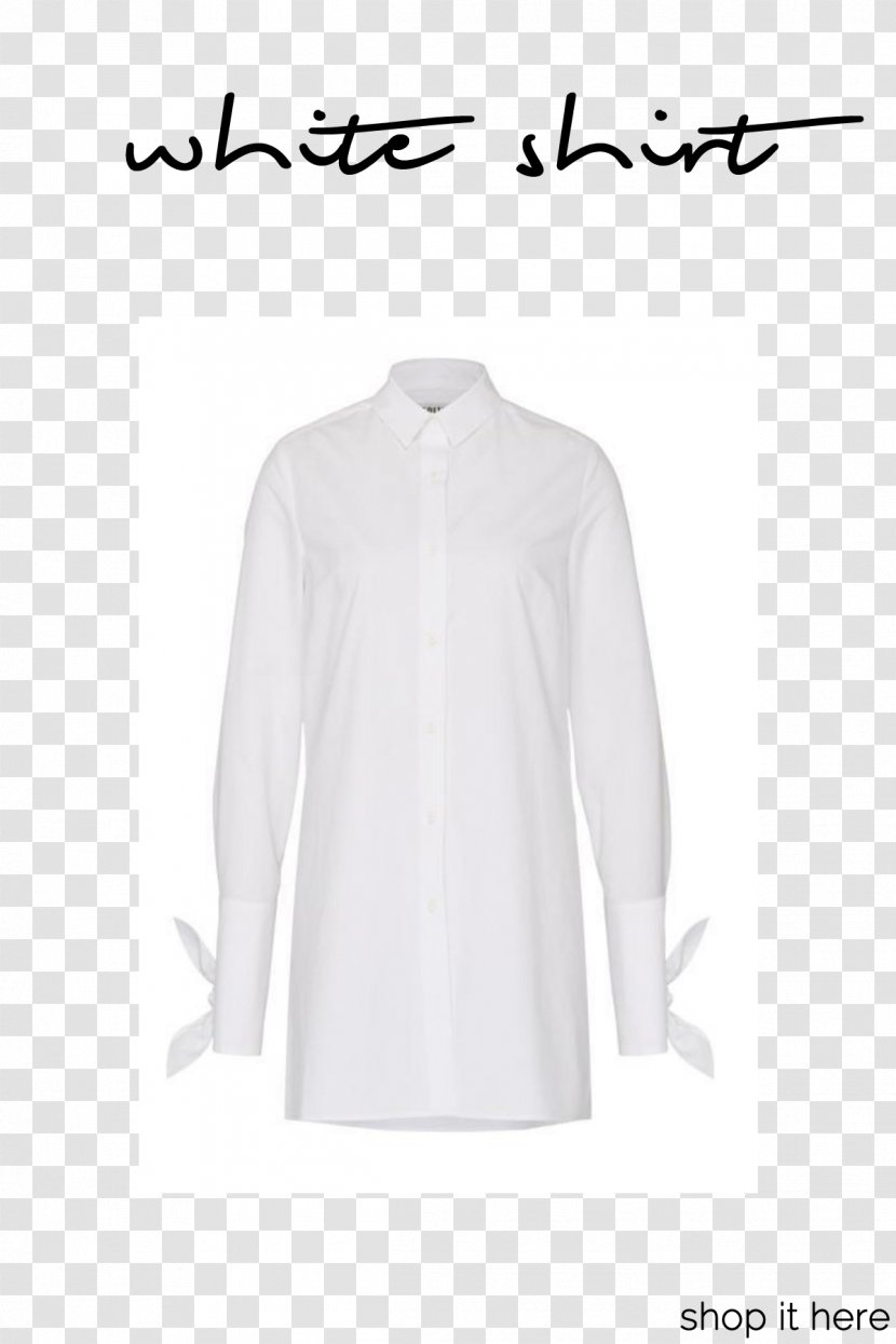 Blouse Clothes Hanger Collar Neck Sleeve - Outerwear - Button Transparent PNG