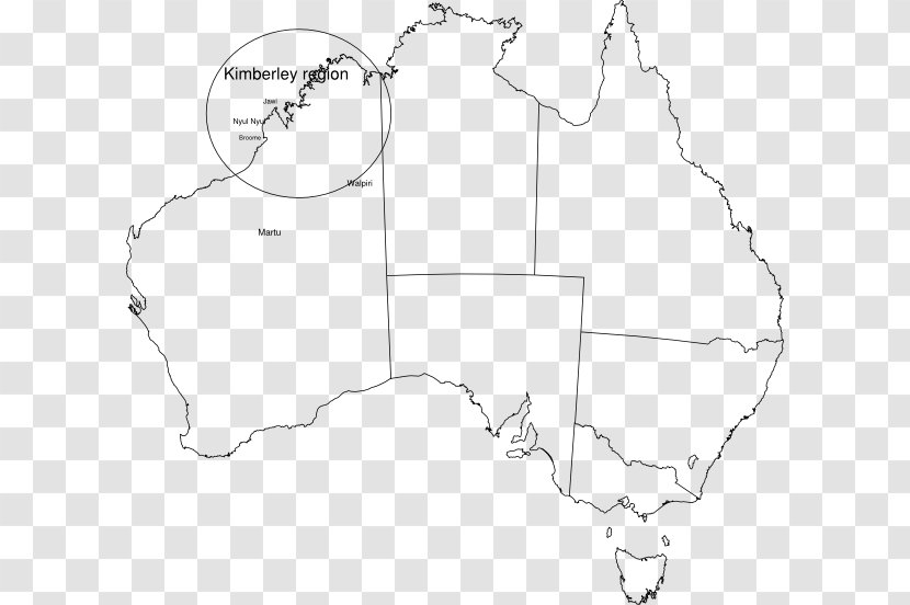 Black And White Map Tasmania Transparent PNG