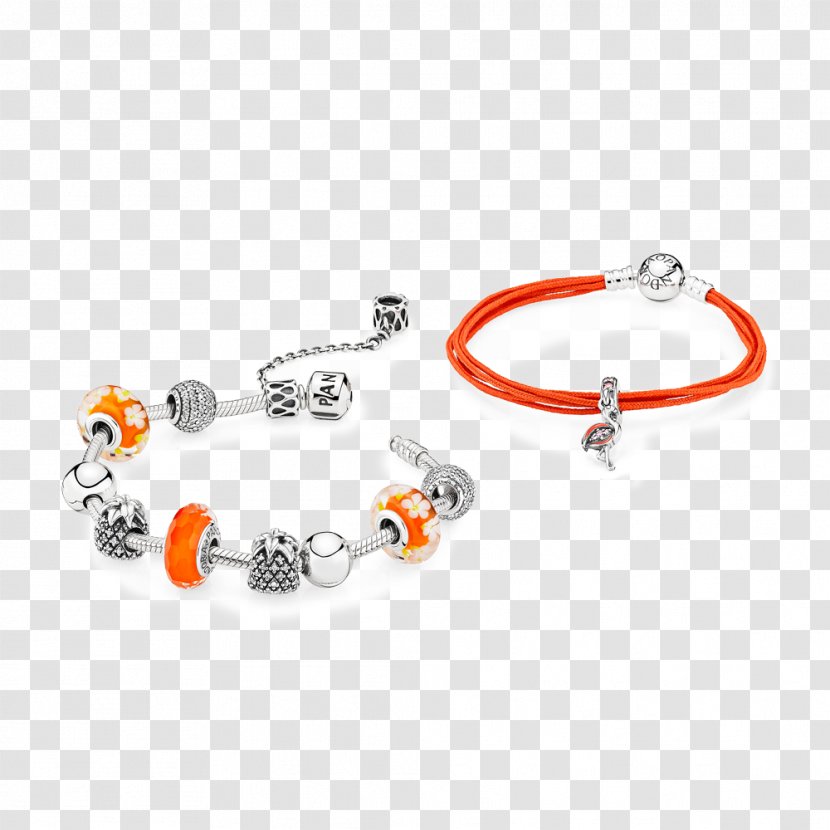 Bracelet Pandora Jewellery Orange Bead - Fashion Transparent PNG