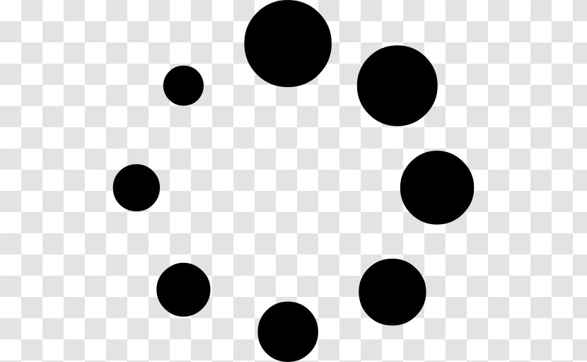 Circle Background - Blackandwhite - Polka Dot Transparent PNG