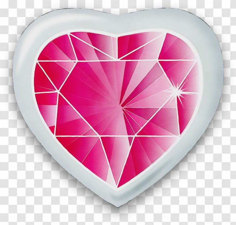Heart Pink Magenta Love Transparent PNG