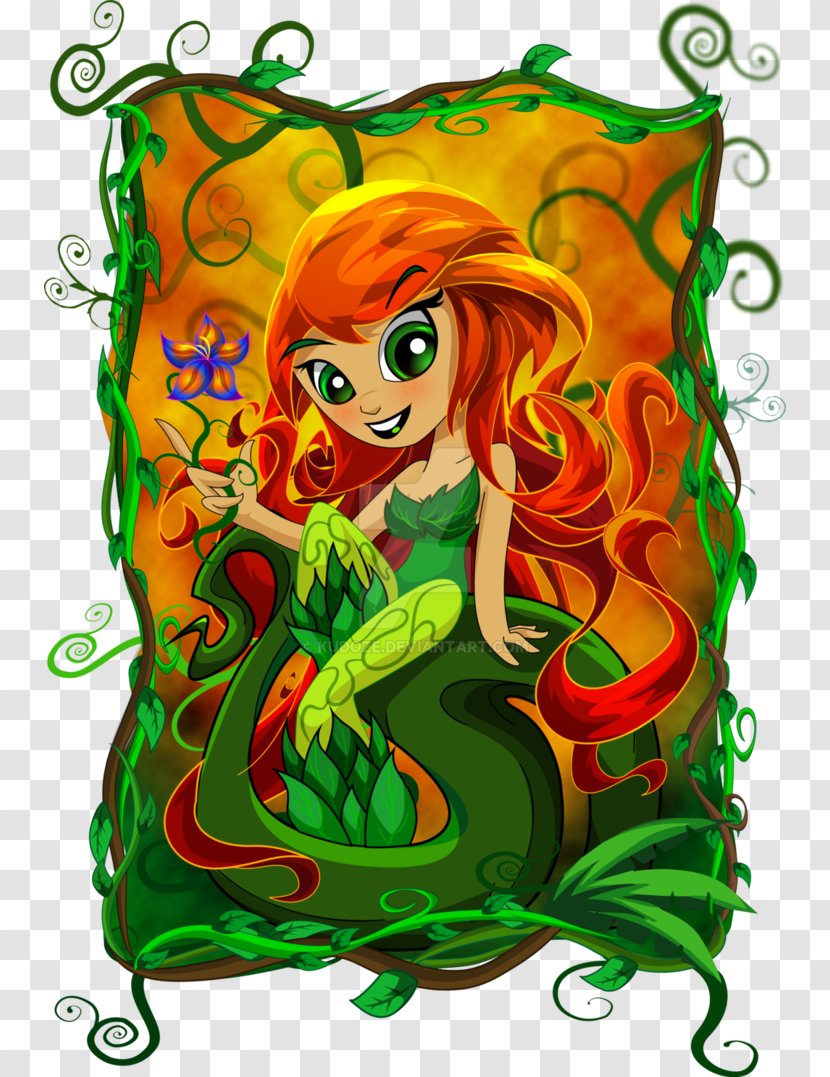 Batman Poison Ivy Catwoman Deathstroke Comics - Deviantart - Cartoon Plant Transparent PNG