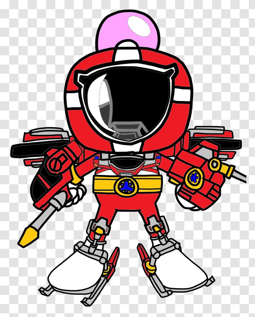 Red Ranger Power Rangers Art Character - In Space Transparent PNG