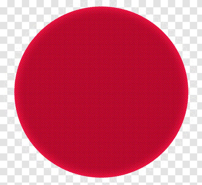 Tartan Textile Circle - Red - Cartoon Transparent PNG