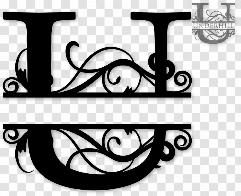 Monogram Letter Clip Art - Decal - Decorative Letters Transparent PNG