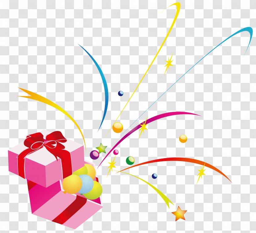Gift Birthday Box Ribbon Image - Pense Sobre Transparent PNG