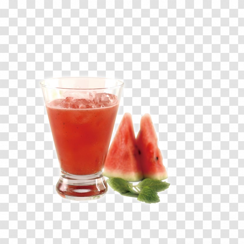 Strawberry Juice Sea Breeze Cocktail Garnish Limeade - Drink - Watermelon Cup Transparent PNG