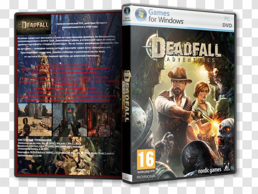 Deadfall Adventures Xbox 360 THQ Nordic PC Game - Adventure Film Transparent PNG