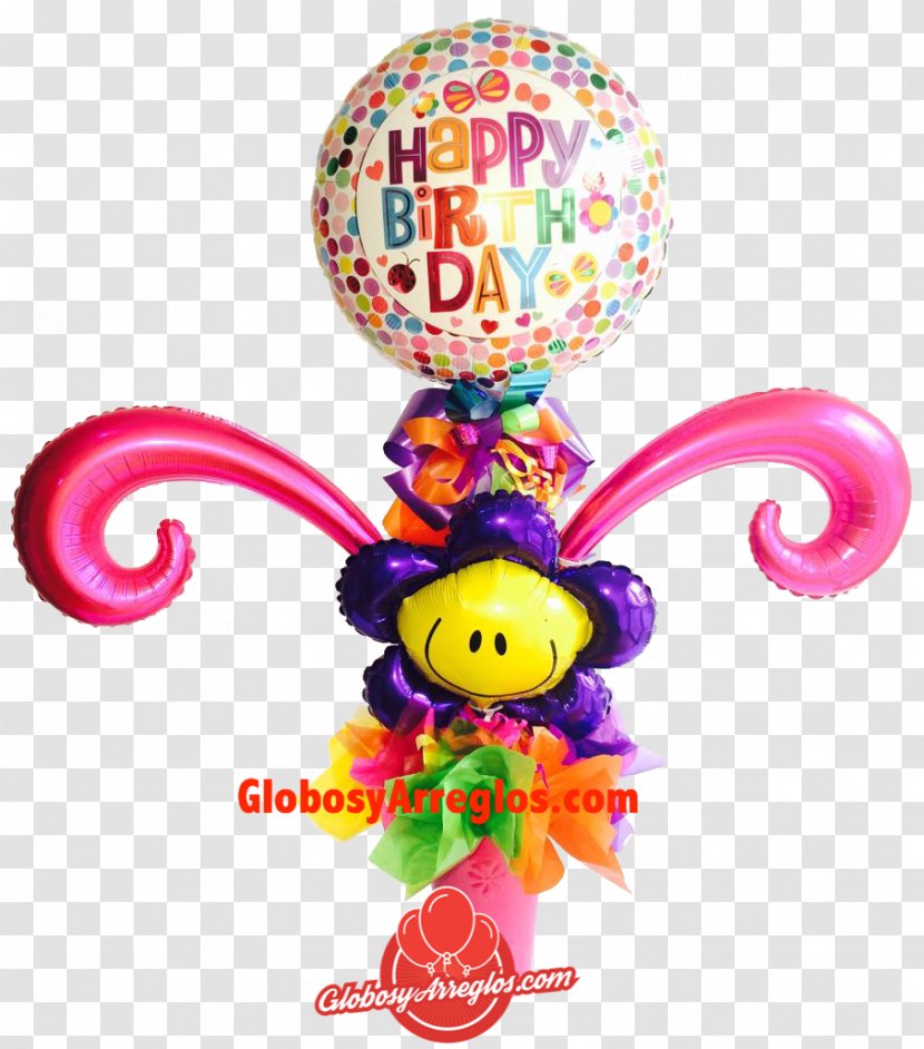 Toy Balloon Birthday Gift Centrepiece - Flower Bouquet Transparent PNG