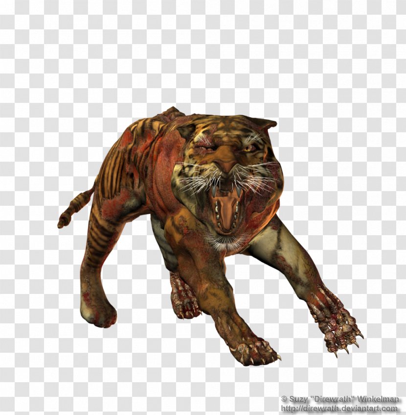 Tiger Cat Carnivora Art Walrus - Mammal - Undead Transparent PNG