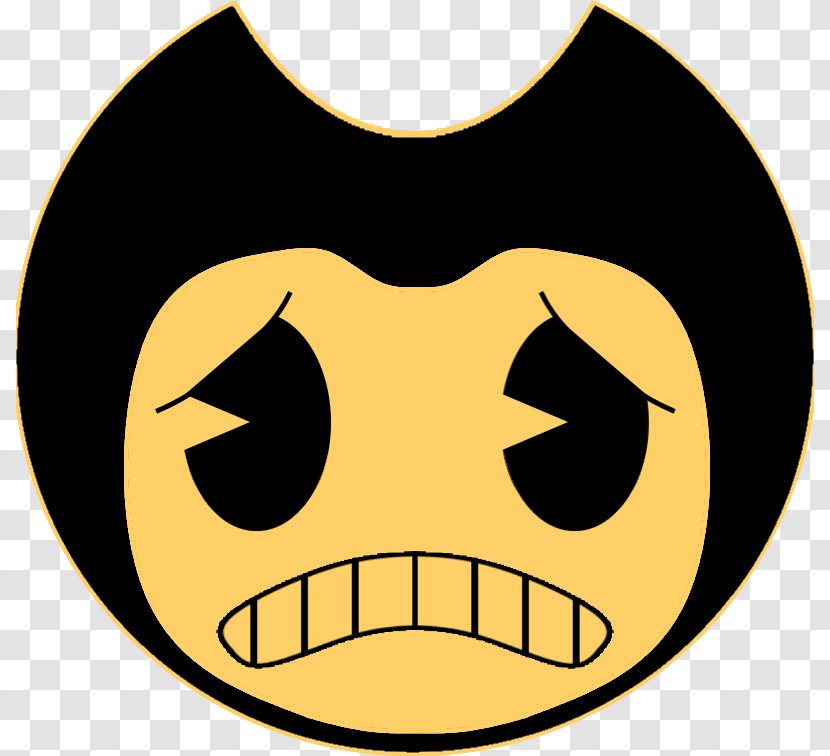 Bendy And The Ink Machine Sadness Drawing Cuphead - Smiley - Face Transparent PNG