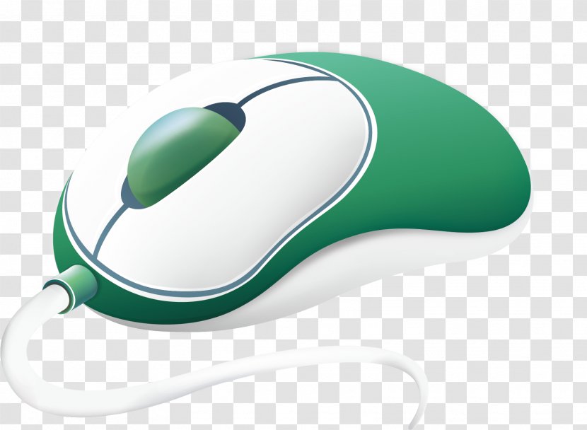 Computer Mouse Green White Designer - Brand - With The Transparent PNG