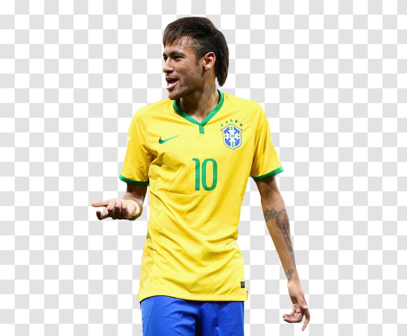 Neymar Brazil National Football Team FC Barcelona Croatia - Jersey Transparent PNG