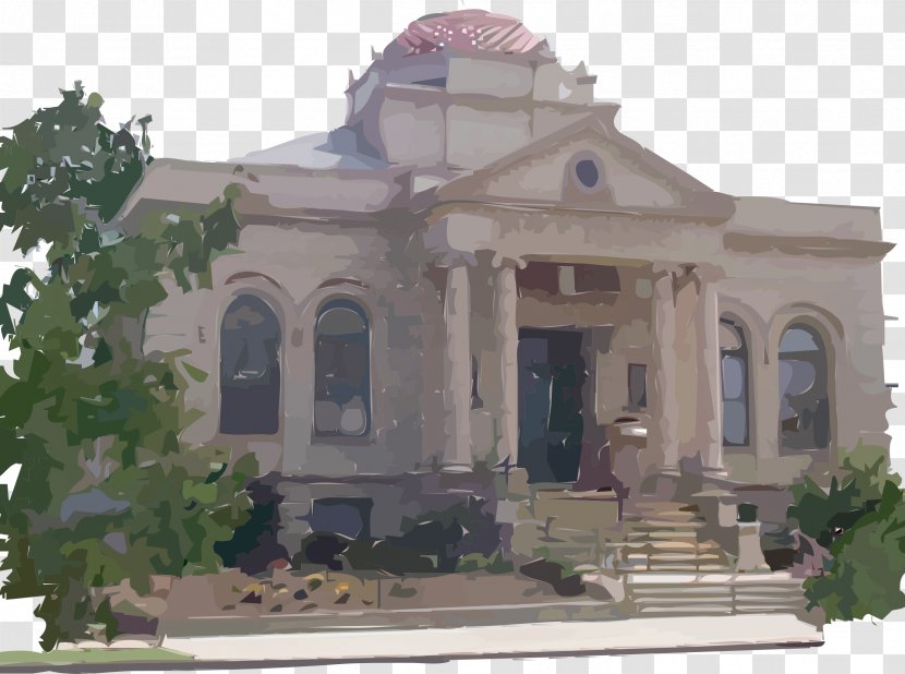 Building Carnegie Library Clip Art - Place Of Worship - Skyscraper Transparent PNG