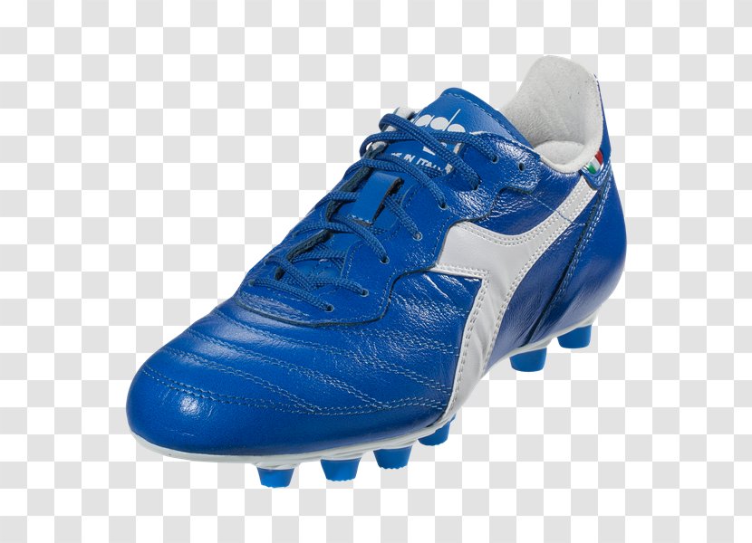 Diadora BRASIL ITALY LT MD PU Soccer Cleat - Royal/White Football Boot Shoe AdidasRoyal Style Transparent PNG
