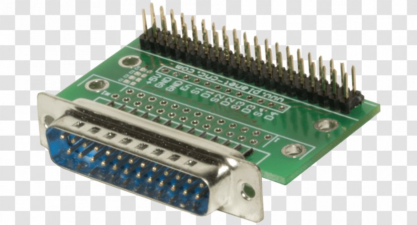 Microcontroller Hardware Programmer Transistor Network Cards & Adapters Flash Memory - Electronic Device - Parallel Port Transparent PNG