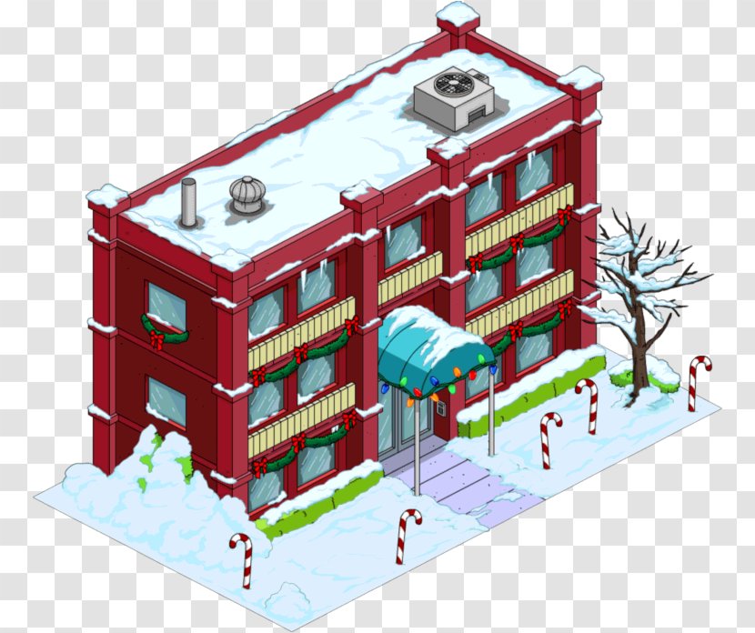 The Simpsons: Tapped Out Apu Nahasapeemapetilon Edna Krabappel Christmas House - Wikia Transparent PNG