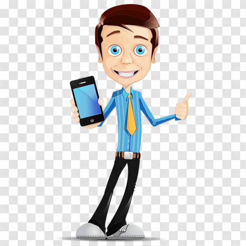 Cartoon Technology Electronic Device White-collar Worker Businessperson - Whitecollar Transparent PNG