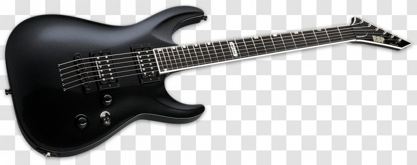 Seven-string Guitar ESP LTD EC-1000 Guitars Electric - Floyd Rose Transparent PNG