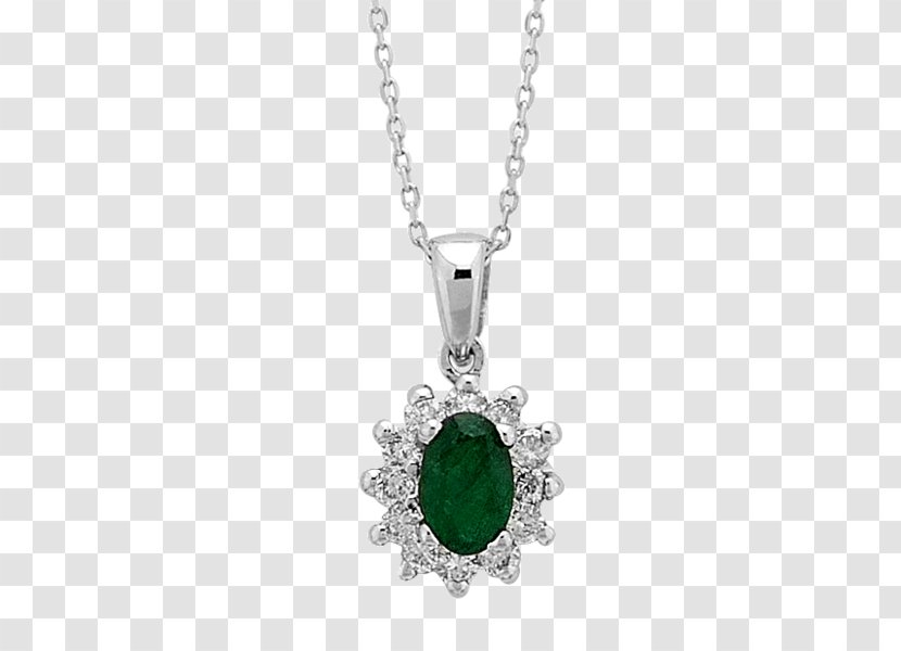 Emerald Earring Necklace Charms & Pendants Jewellery - Silver - Jewelry Store Transparent PNG