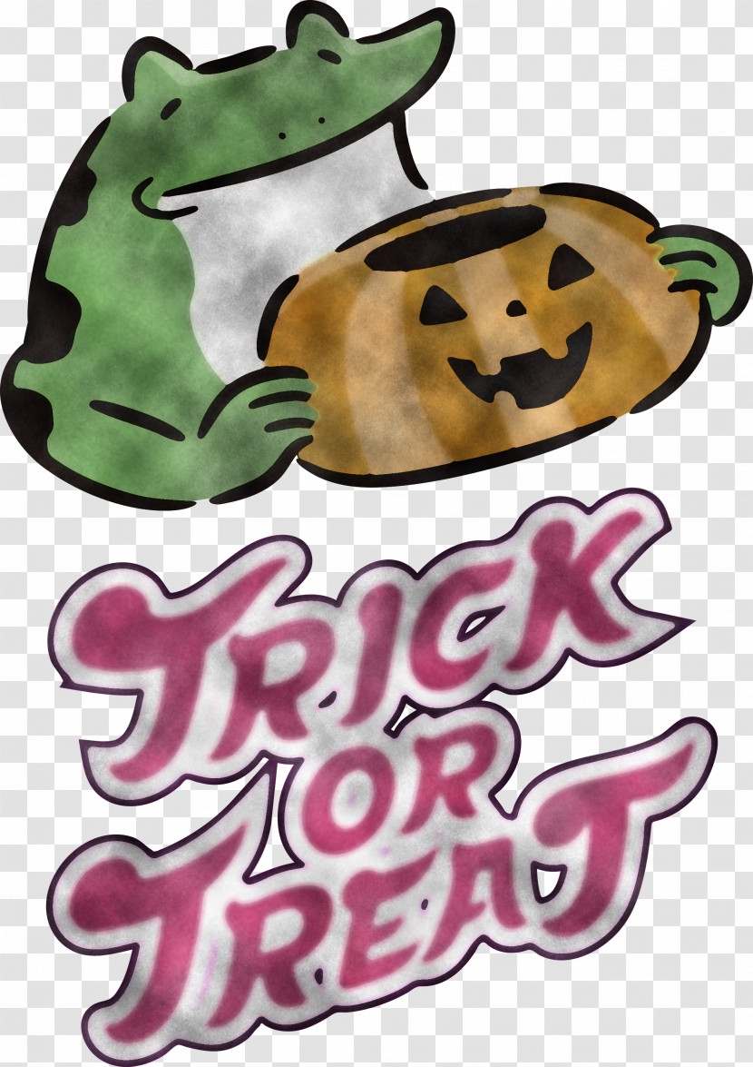 TRICK OR TREAT Happy Halloween Transparent PNG