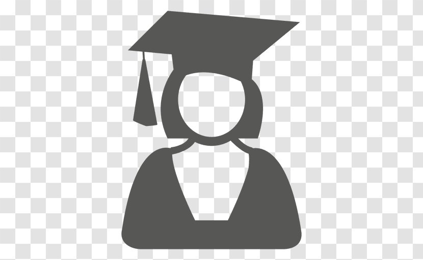 Graduation Ceremony Academic Degree School - Monochrome Photography - Graduate Transparent PNG