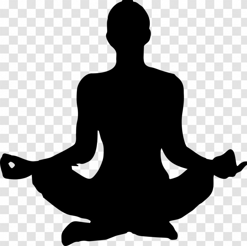 Clip Art Silhouette Yoga Asana - Sitting - Meditation Transparent PNG