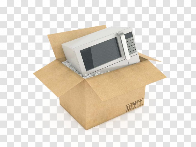 Paper Cardboard Box - Microwave Brown Transparent PNG