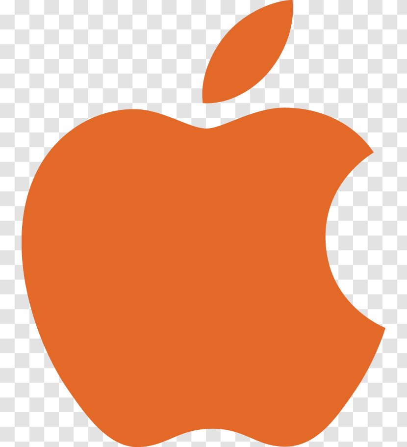 Apple Logo ITunes MacOS Clip Art - Orange Transparent PNG