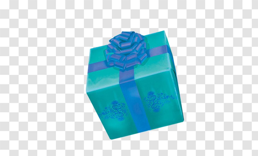 Gift Blue Box - Gratis Transparent PNG