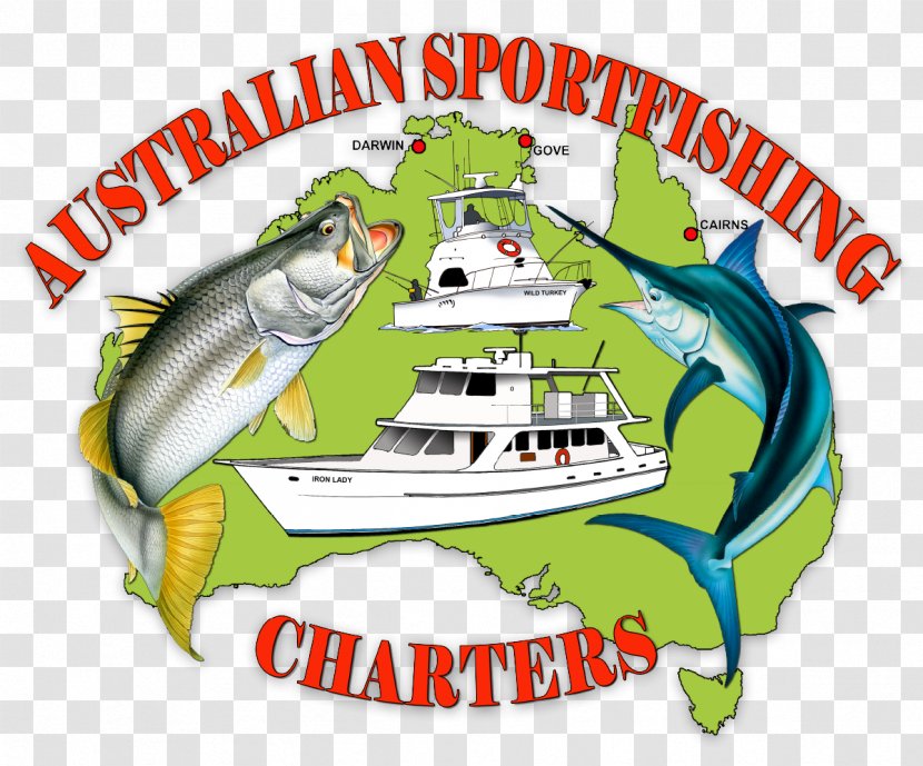 Clip Art Logo Australian Sportfishing Charters Illustration Brand - Barramundi - Recreation Transparent PNG