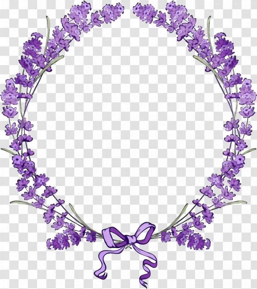 Purple Flower Wreath - Picture Frames - Plant Lei Transparent PNG