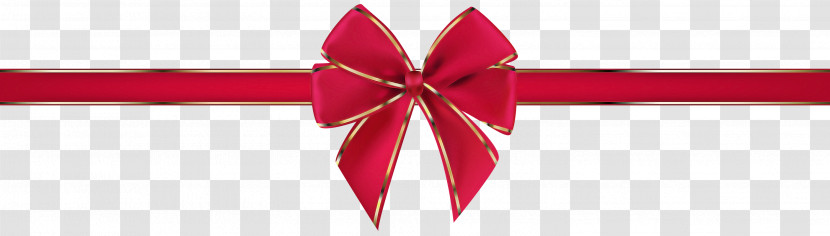Red Ribbon Pink Gift Wrapping Present Transparent PNG