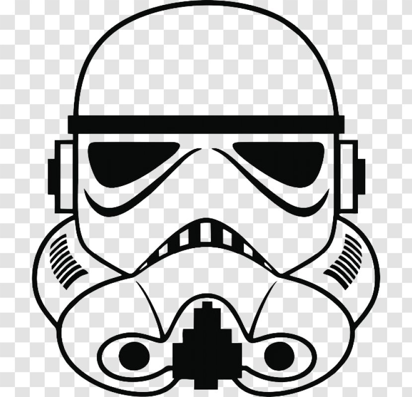 Bargain Max Decals Stormtrooper Imperial Wall Decal Sticker - Facial Hair - Fortnite Drawing Skull Trooper Transparent PNG