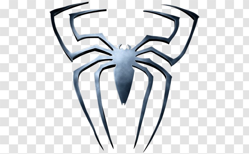Spider-Man Film Series Venom Logo - Line Art - Amazing Spiderman Transparent PNG