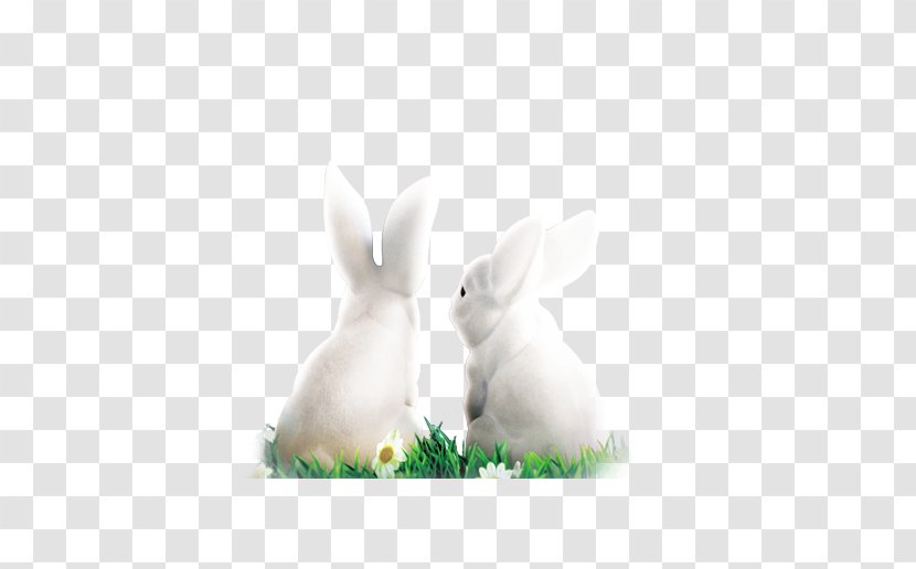 Domestic Rabbit Easter Bunny White - Decoration Pattern Transparent PNG