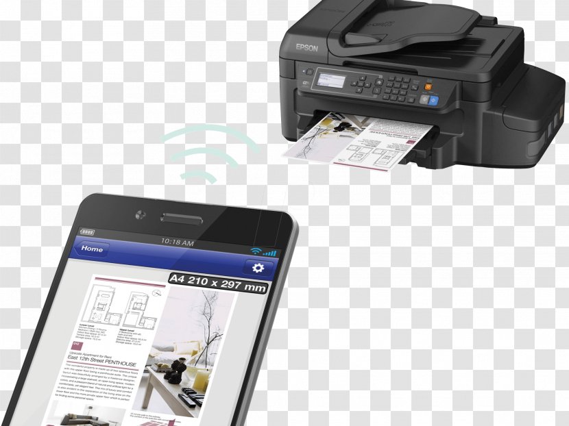 Inkjet Printing Multi-function Printer Output Device Image Scanner - Dots Per Inch Transparent PNG