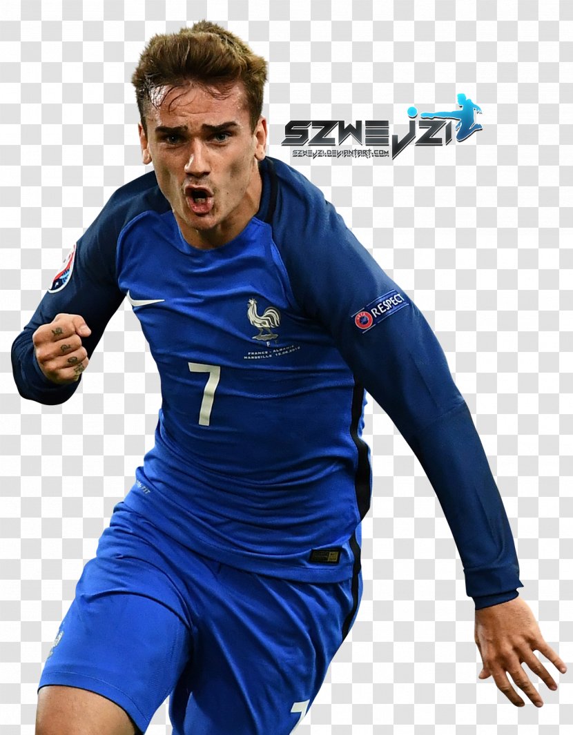 Antoine Griezmann France National Football Team UEFA Euro 2016 Player Jersey Transparent PNG