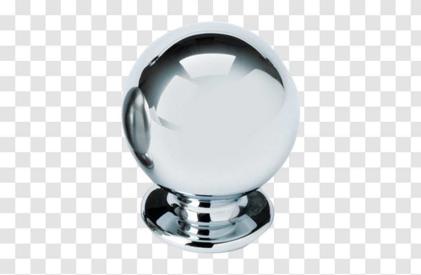 Glass Body Jewellery Silver - Sphere - Drawer Pull Transparent PNG