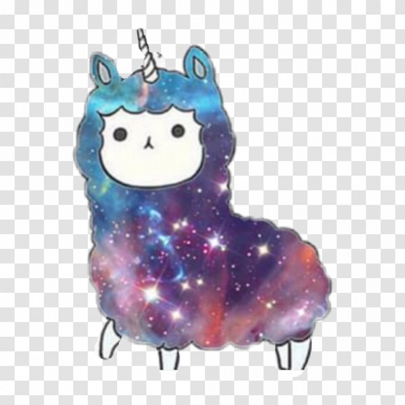 Llama Kawaii Alpaca Cuteness Clip Art - Galaxy Unicorn Transparent PNG