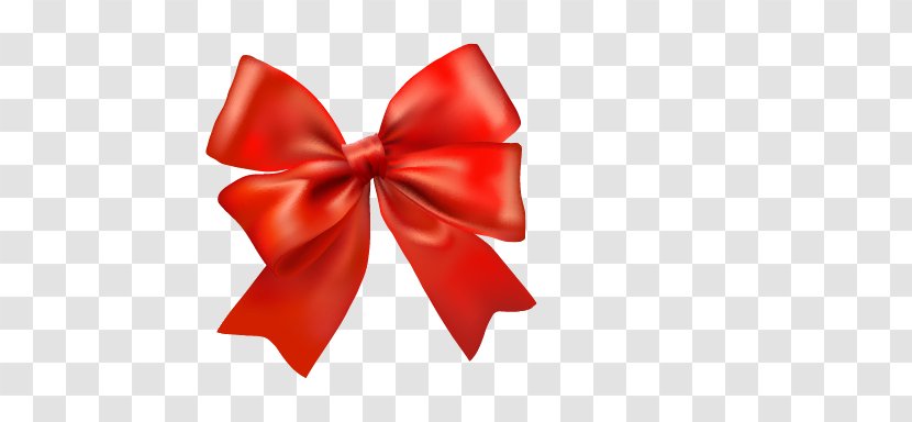 Blue Ribbon Gift - Red - Bow Transparent PNG