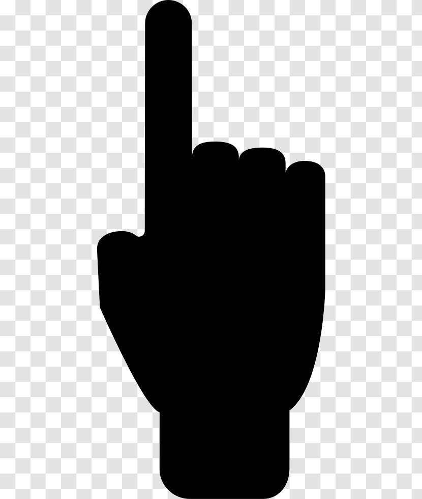 Index Finger Hand Silhouette Pointing - Gesture Transparent PNG