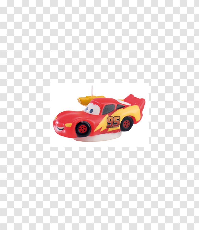 Cupcake Lightning McQueen Cars Birthday - Candle - Cake Transparent PNG