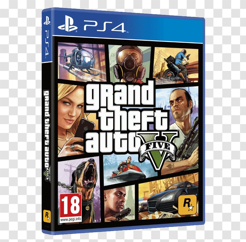 Grand Theft Auto V PlayStation 2 III 4 Video Game - Actionadventure - 5 Transparent PNG