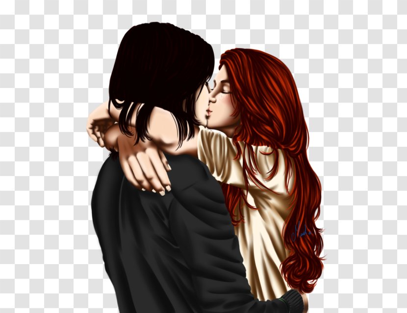 Professor Severus Snape Lily Evans Potter Ginny Weasley Harry (Literary Series) Kiss - Watercolor Transparent PNG