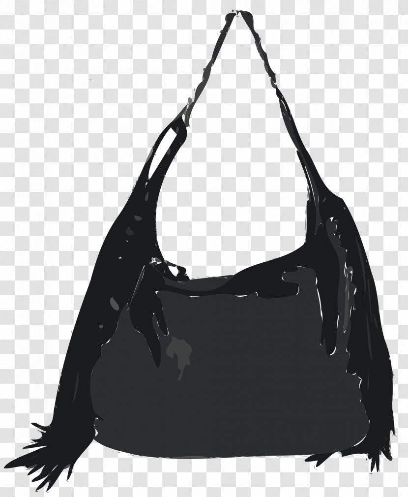 Handbag Leather Hobo Bag Clip Art - Black Transparent PNG