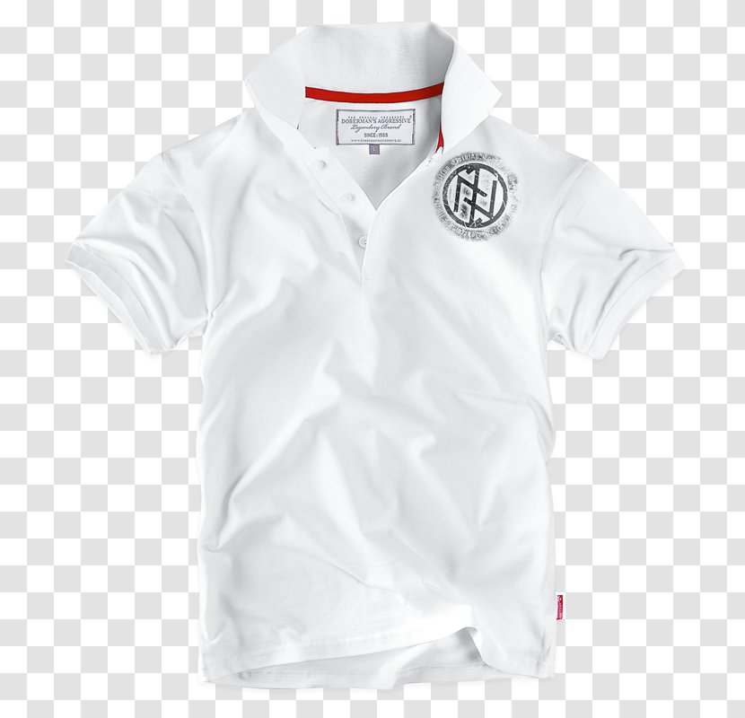 T-shirt White Sleeve Collar - Lonsdale Transparent PNG
