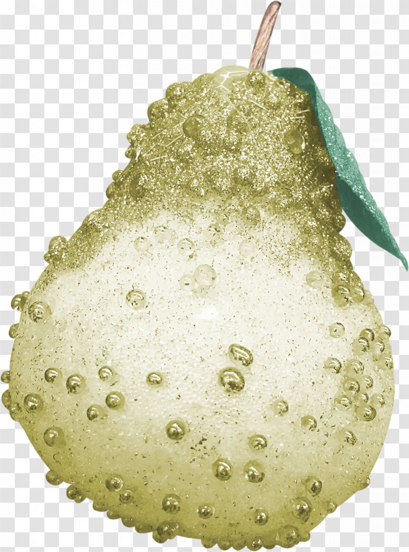 Pear Download - Christmas Ornament - Creative Golden Pears Transparent PNG